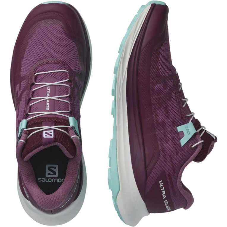 Burgundy Salomon Ultra Glide Women's Trail Running Shoes | IE WE4706